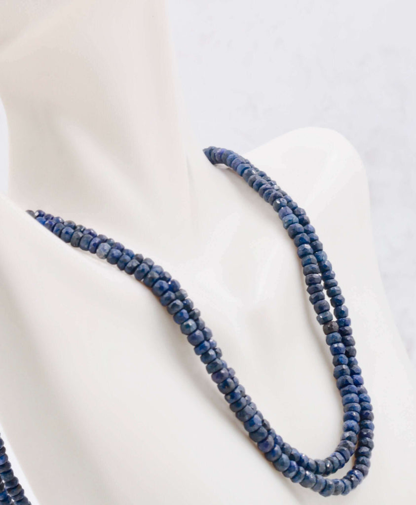 Layering Sapphire Necklace: Blue Gemstone Beauty