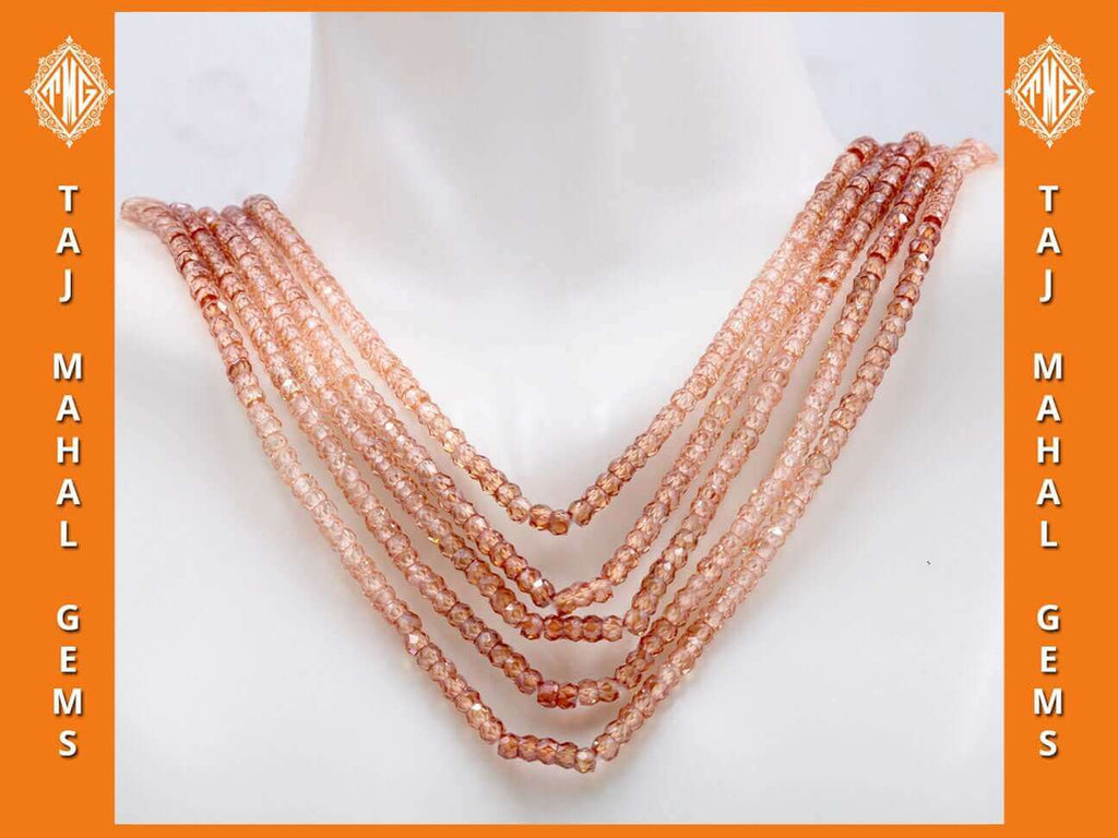 Natural Cubic Zircon Necklace with Indian Style