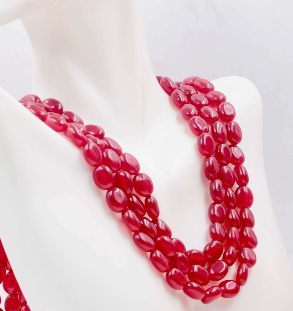 Birthstone Necklace: Ruby Gemstone Styling