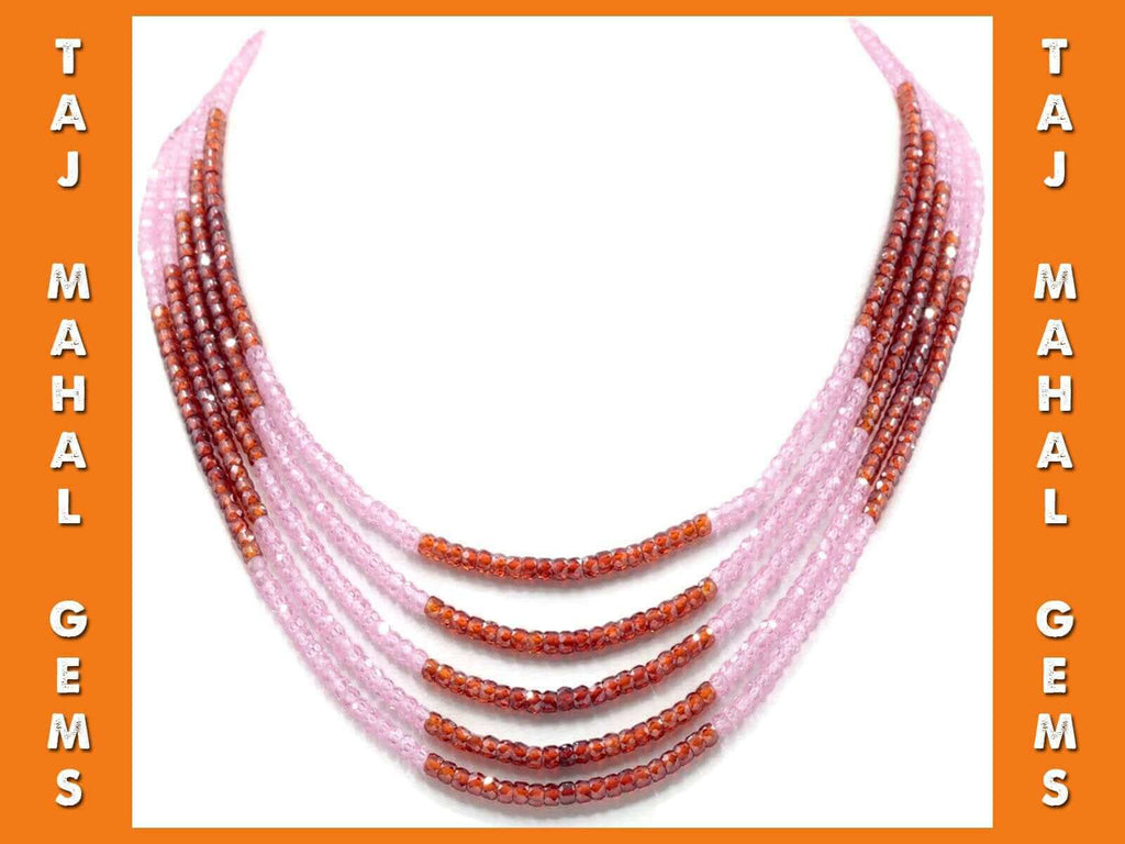 Indian Styled CZ Jewelry with Multiple Layered Necklace