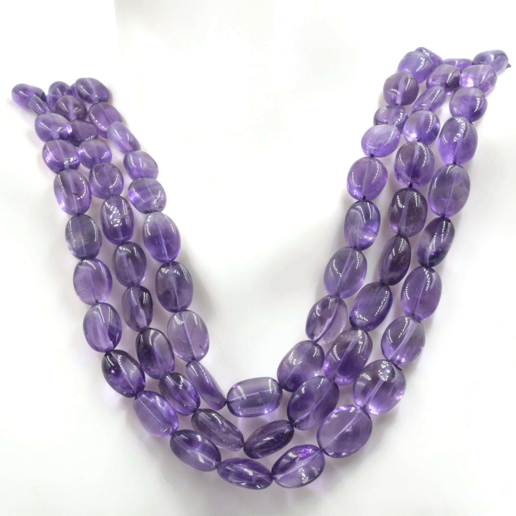 February Birthstone Jewelry: Natural Amethyst with Multi Strands & Layers