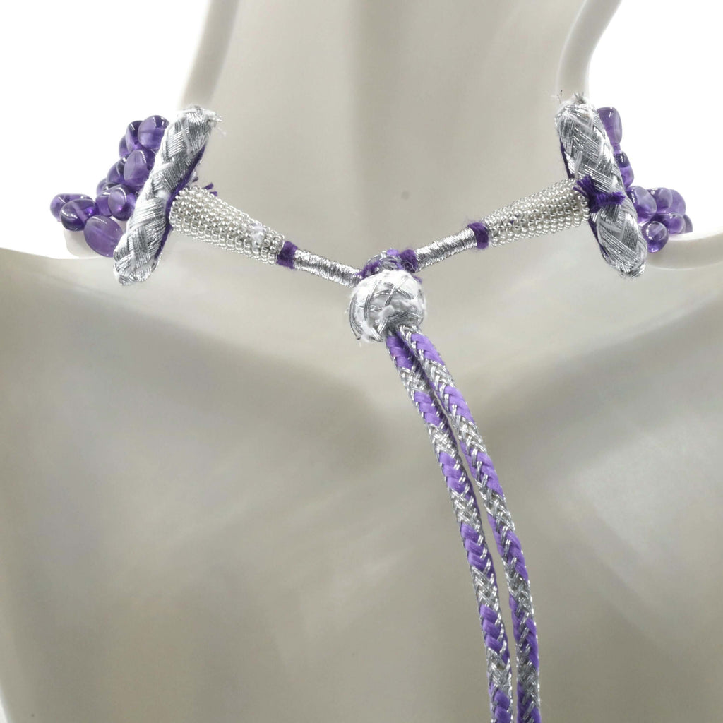 Natural Amethyst Necklace - Indian Jewelry for birthday