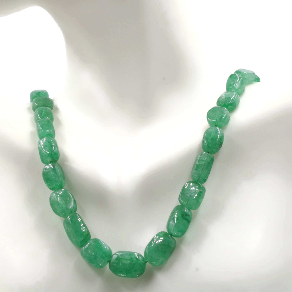 Traditional Indian Necklace with Natural Emeralds - Sarafa Design