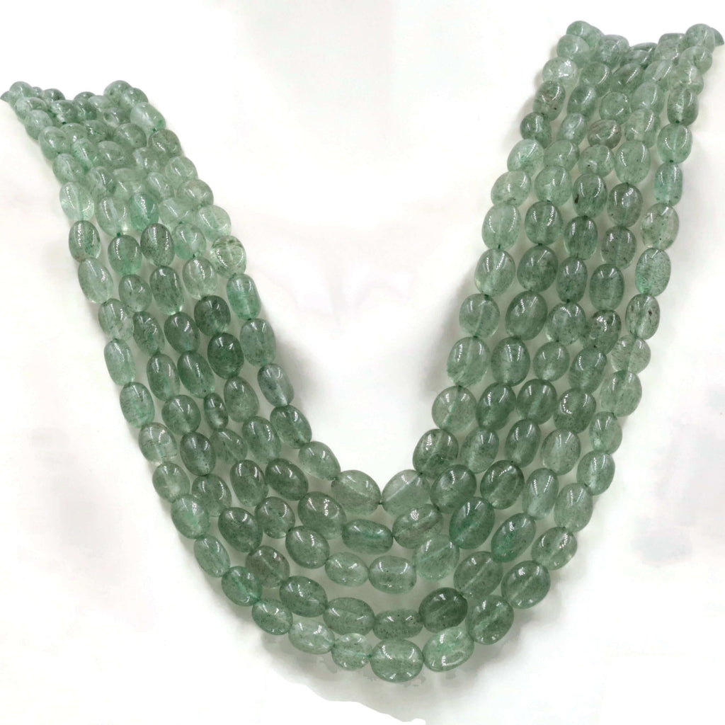Bluish Green Quartz Necklace: Russian Emerald Beauty