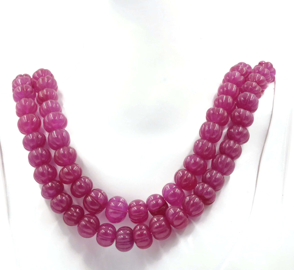 Perfect Gift for Birthday - Indian Necklace with Red Quartz