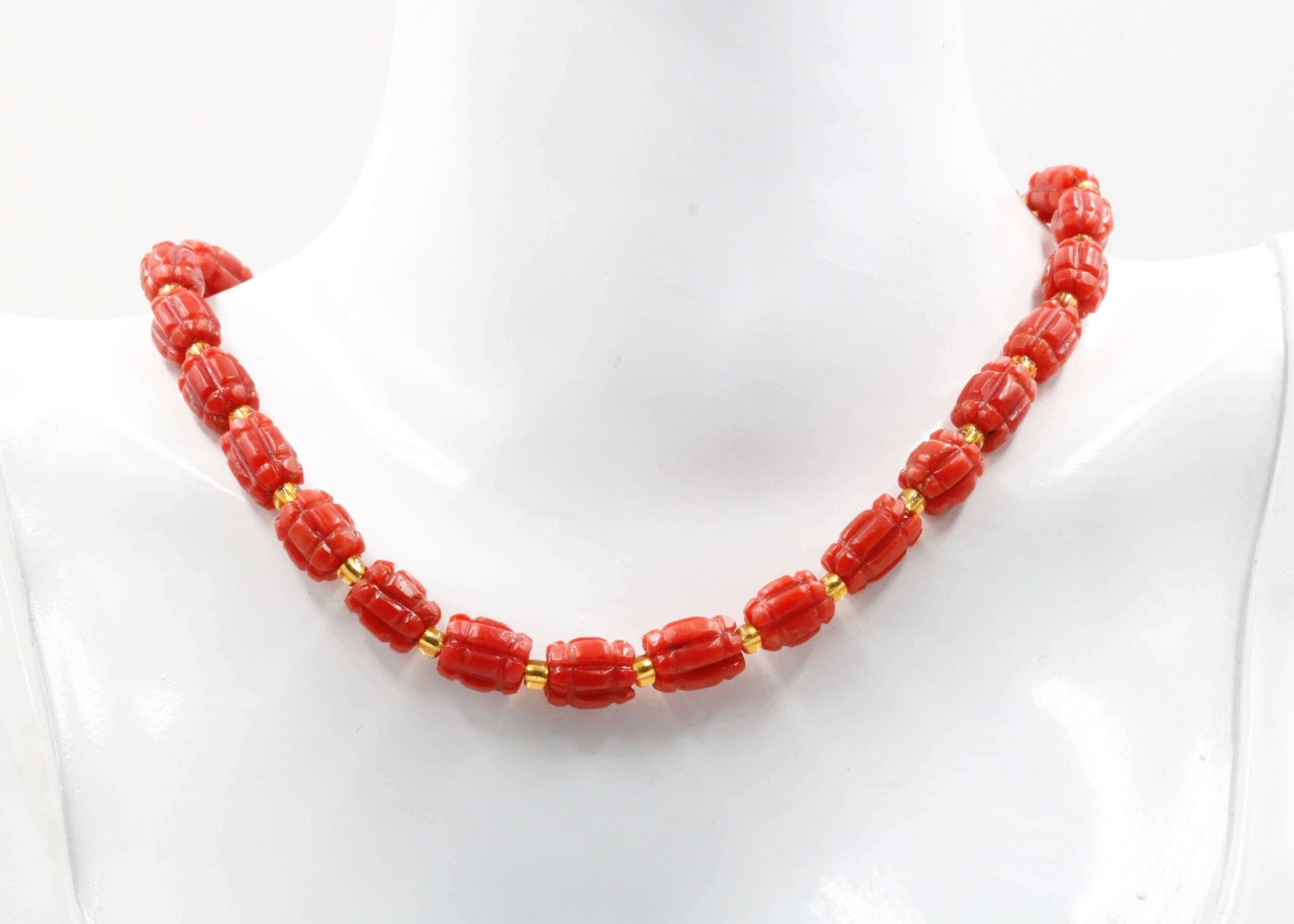 Italian Coral Beads Strand - Taj Mahal Gems