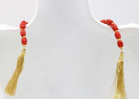 Italian Coral Beads Strand - Taj Mahal Gems