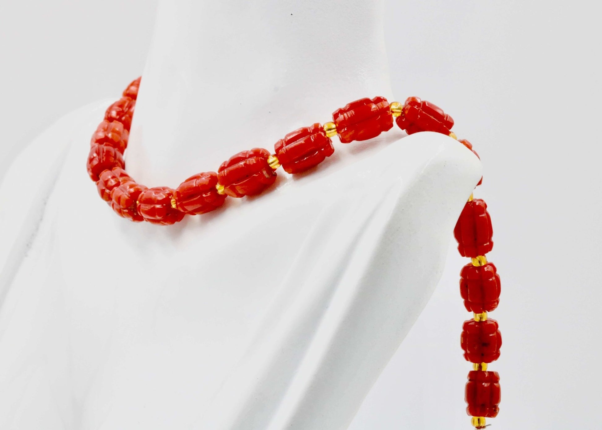 Italian Coral Beads Strand - Taj Mahal Gems