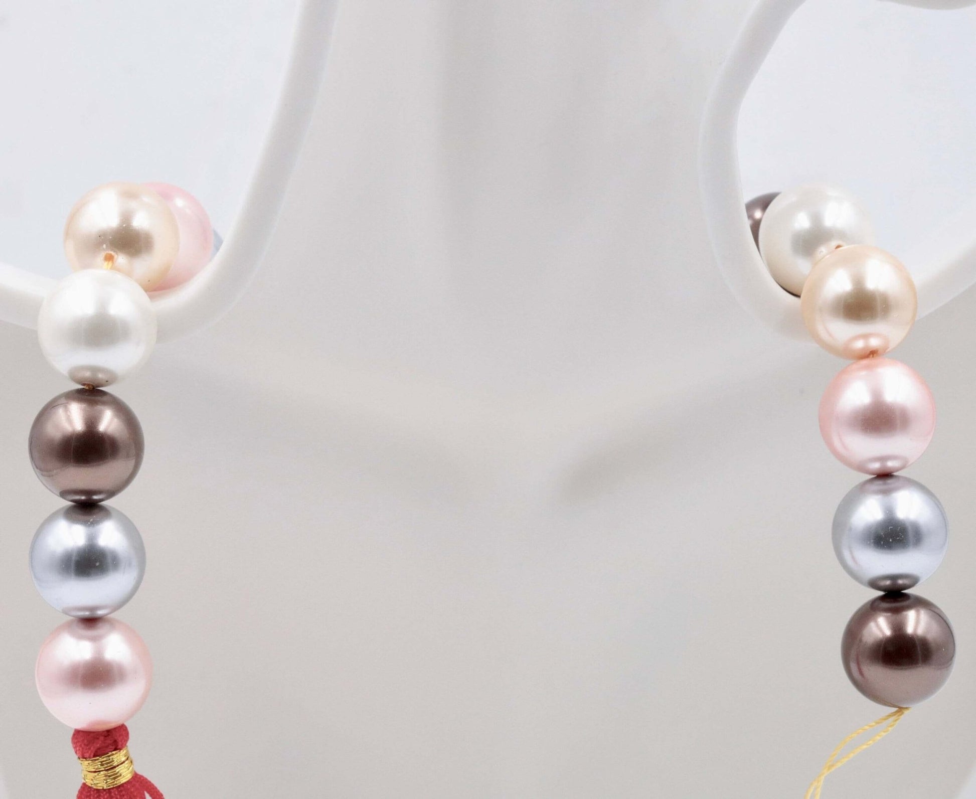 Multi - Color Shell Pearl Beads Strand - Taj Mahal Gems