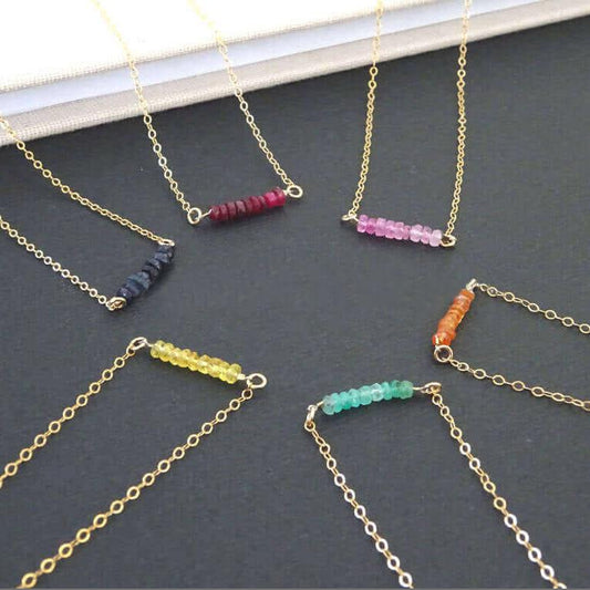 Multi Color Stones Optional Necklace - Taj Mahal Gems