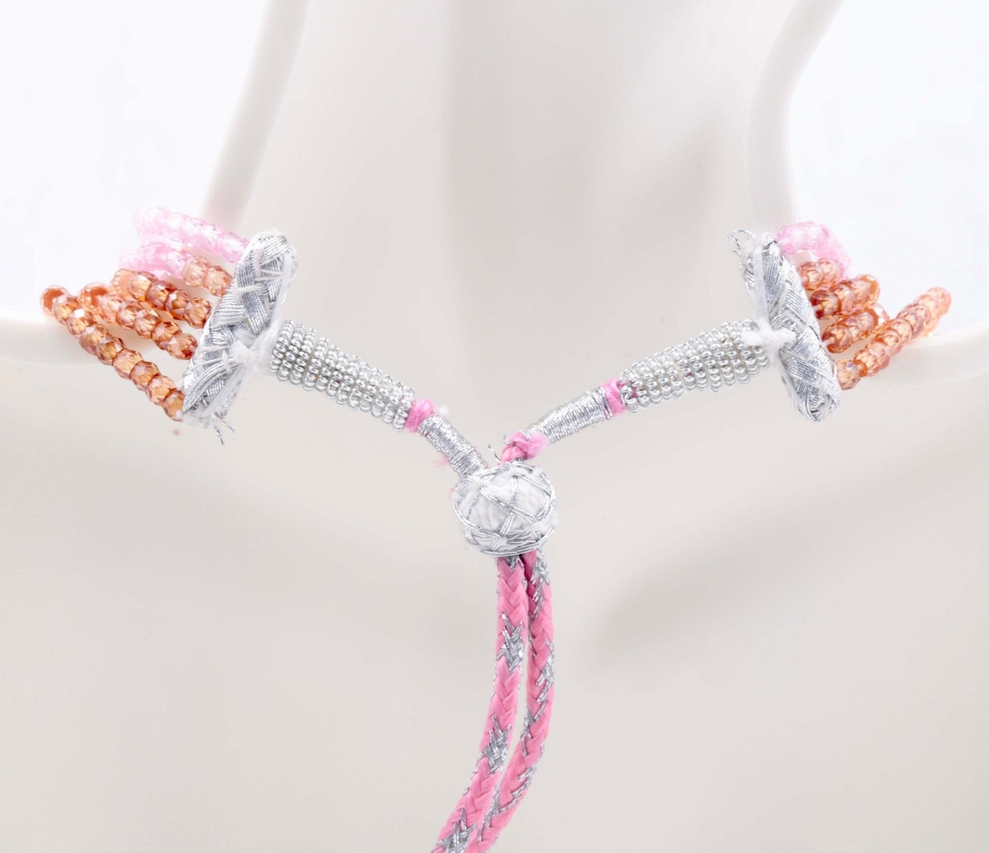 Multicolor CZ Beaded Necklace - Taj Mahal Gems