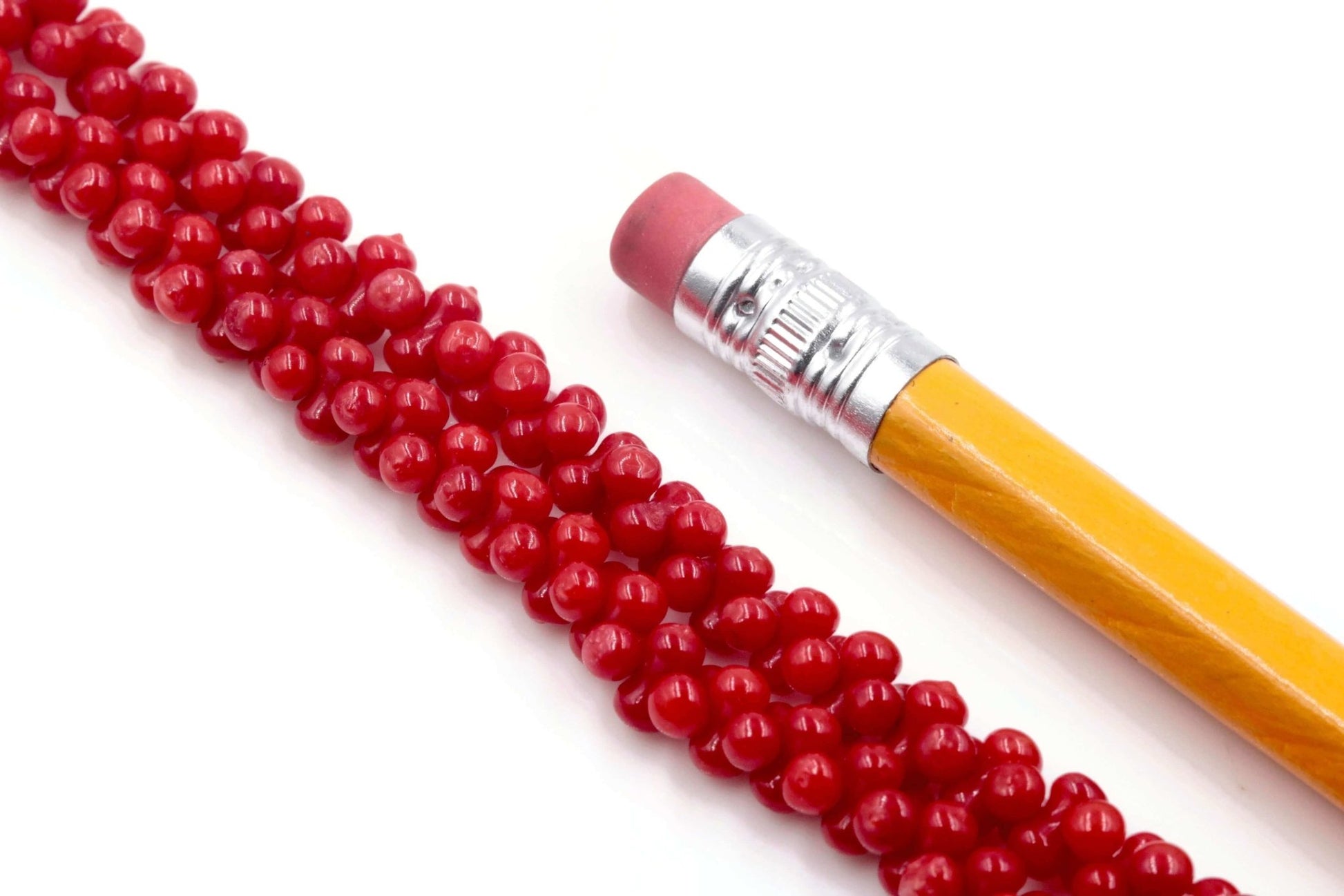 Natural Antique Italian Red Coral Beads Strand - Taj Mahal Gems