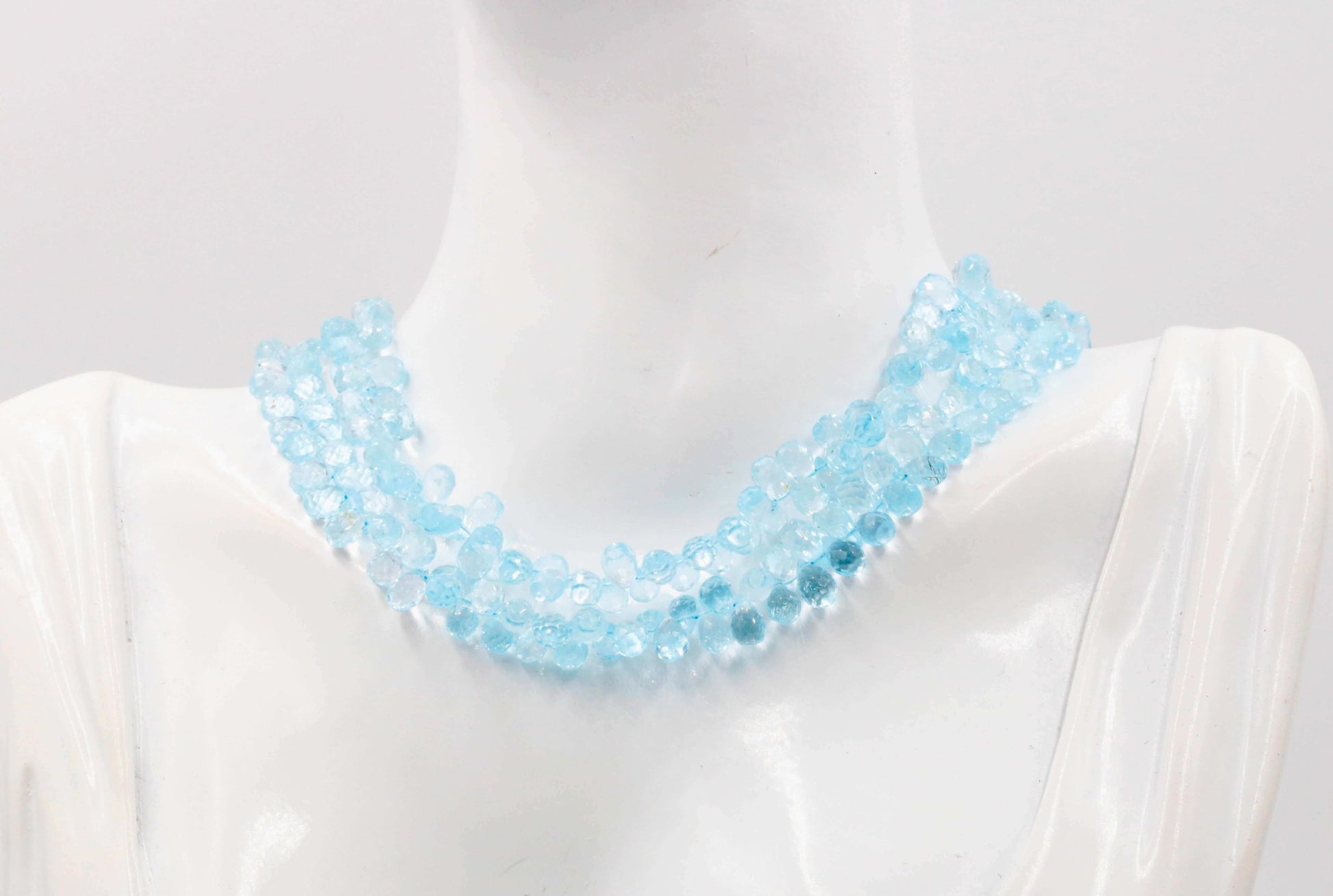 Natural Blue Topaz Beads - Taj Mahal Gems