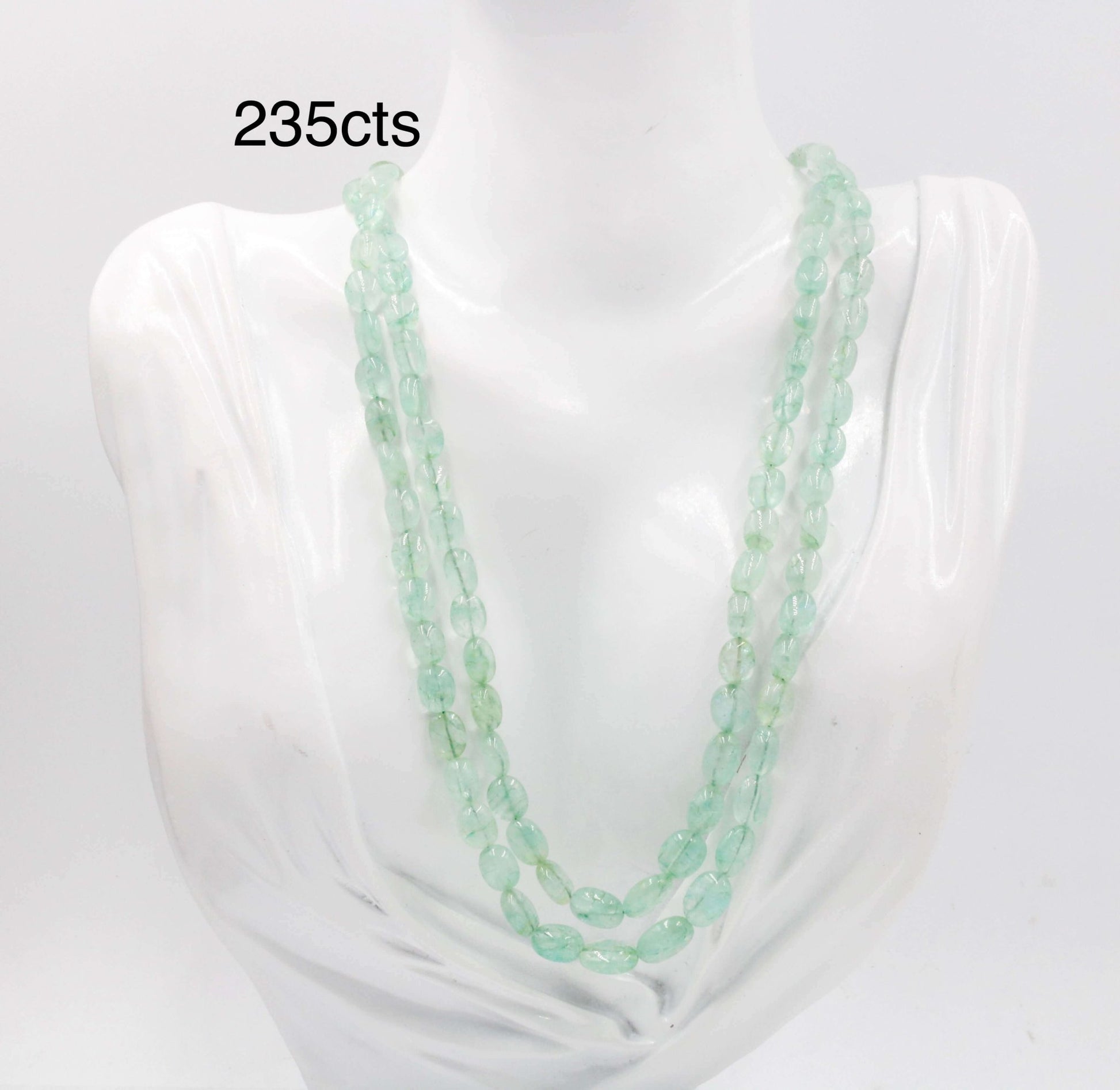 Natural Emerald Beaded Necklace - Taj Mahal Gems