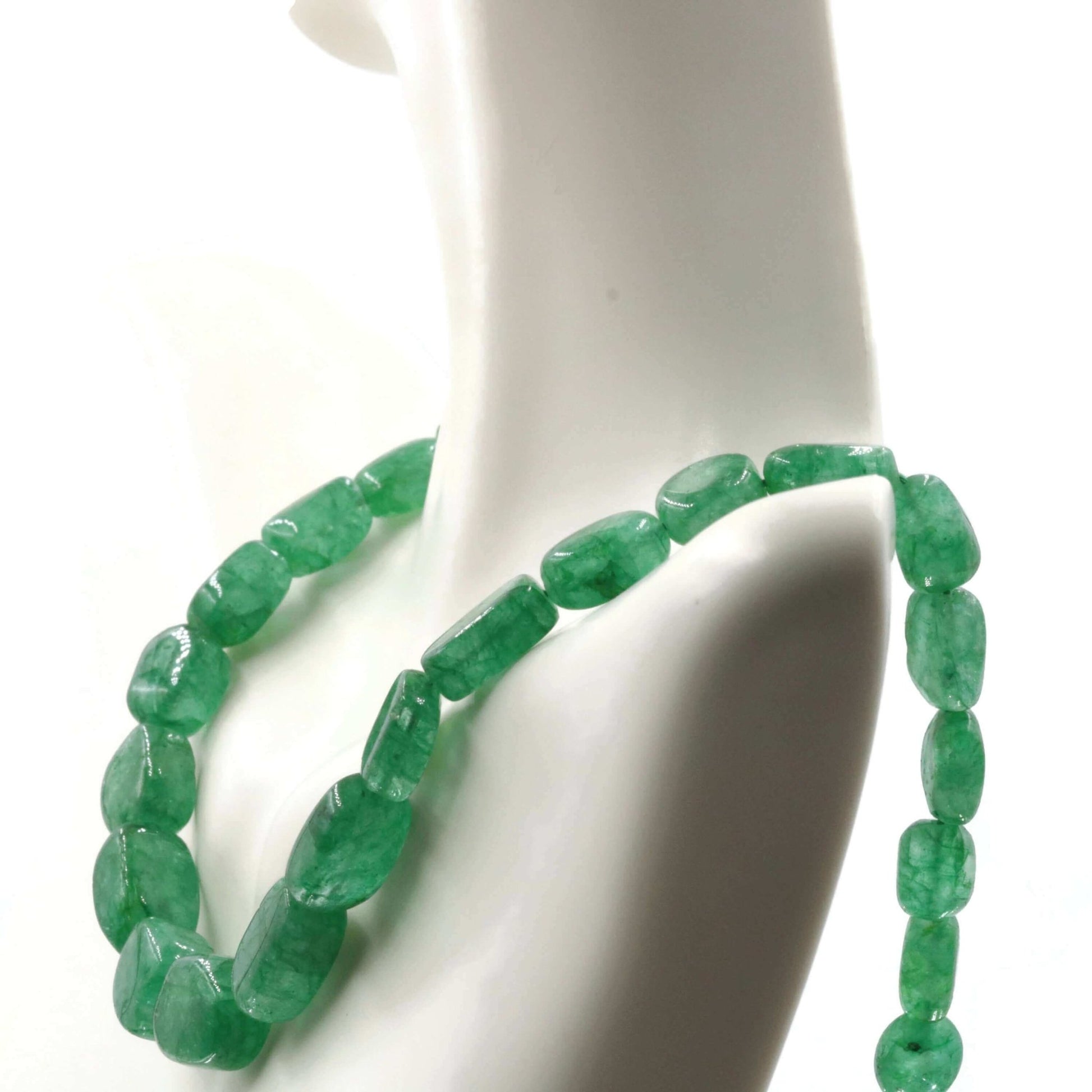 Natural Emerald Nugget Necklace - Taj Mahal Gems