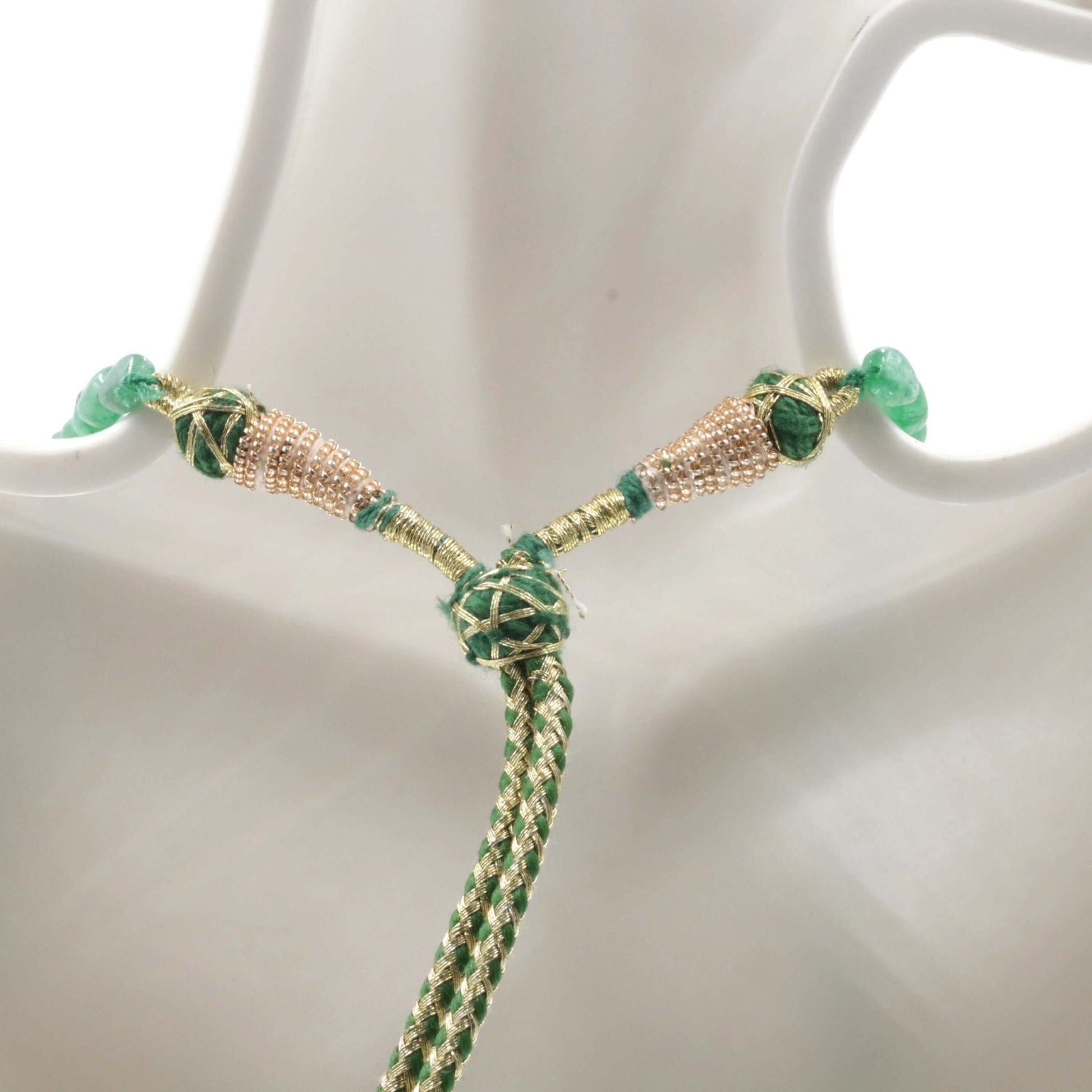 Natural Emerald Nugget Necklace - Taj Mahal Gems