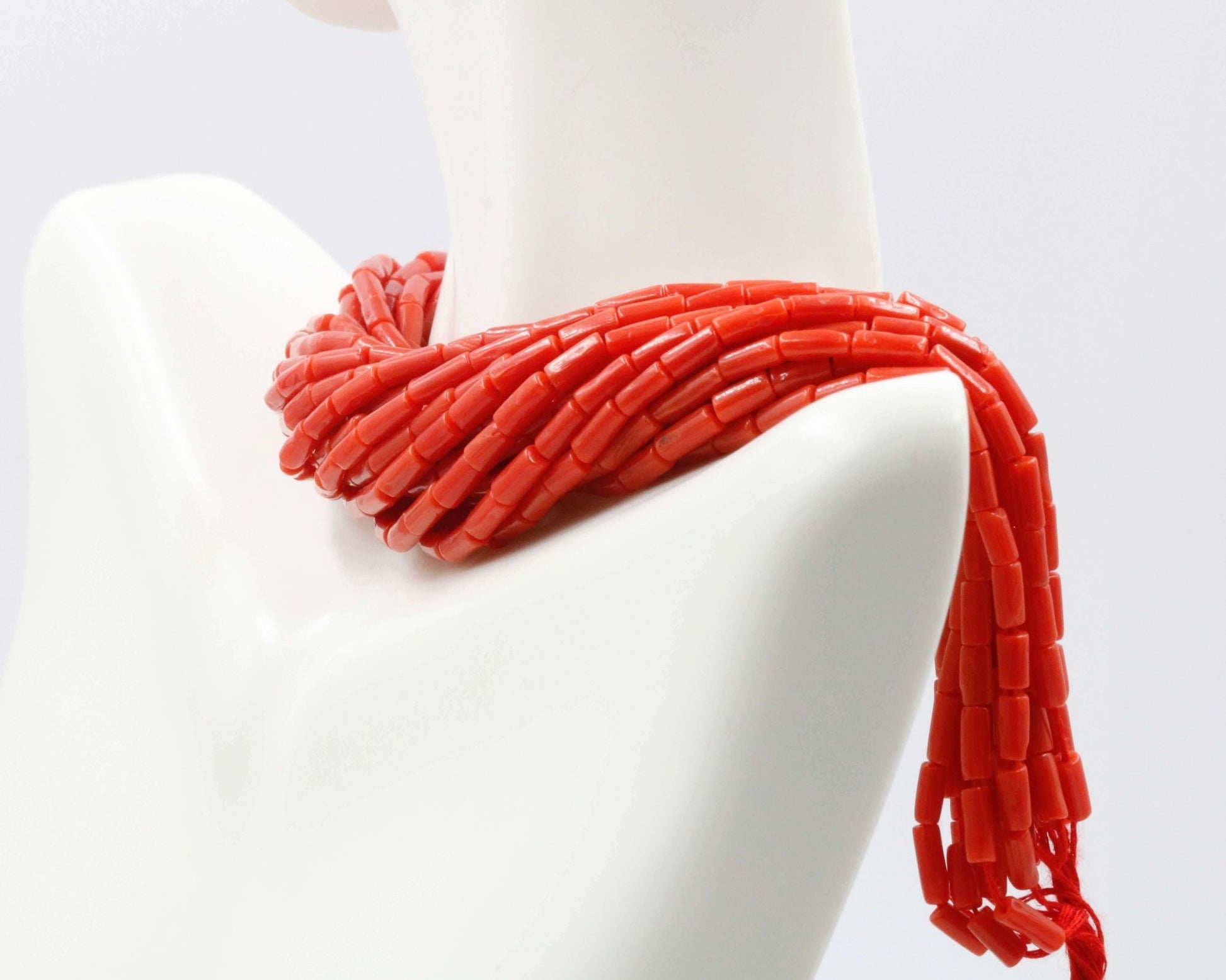 Natural Italian Coral Beads Strands - Taj Mahal Gems