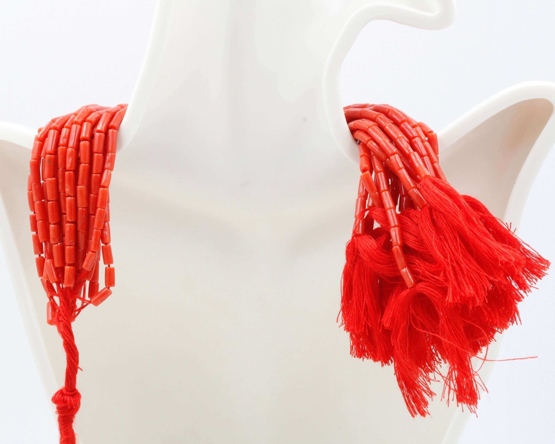 Natural Italian Coral Beads Strands - Taj Mahal Gems