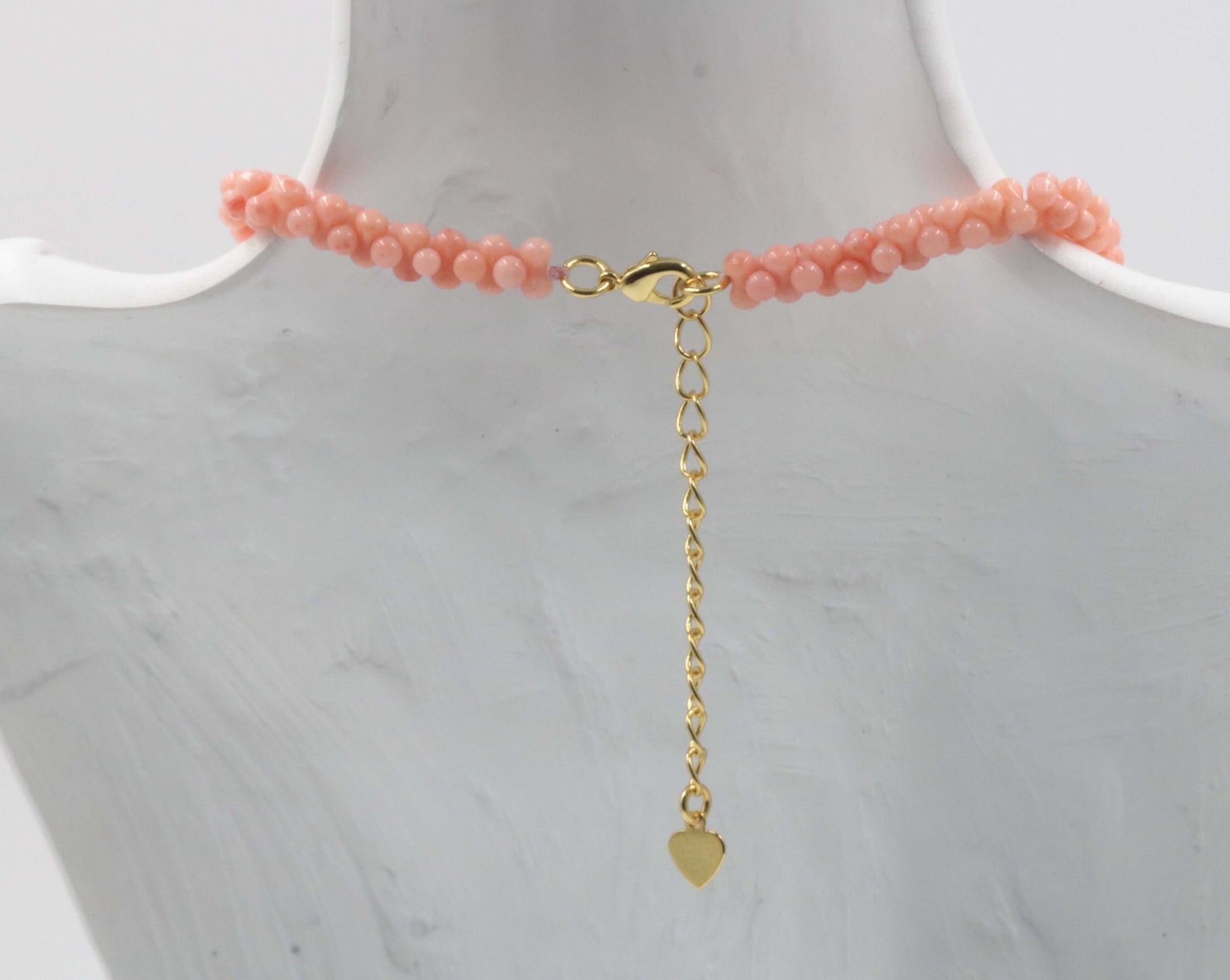 Natural Italian Pink Coral Bead Necklace - Taj Mahal Gems
