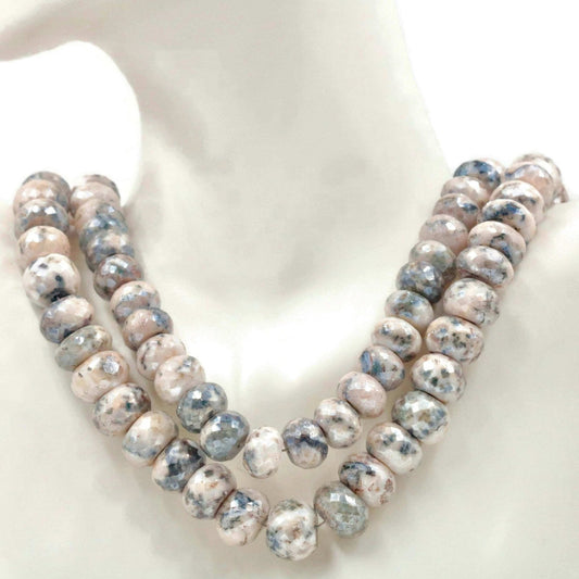 Natural Moss Agate Beads Strand - Taj Mahal Gems