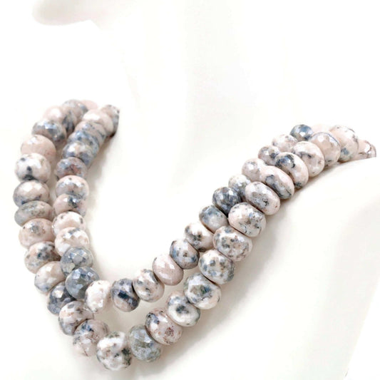 Natural Moss Agate Beads Strand - Taj Mahal Gems