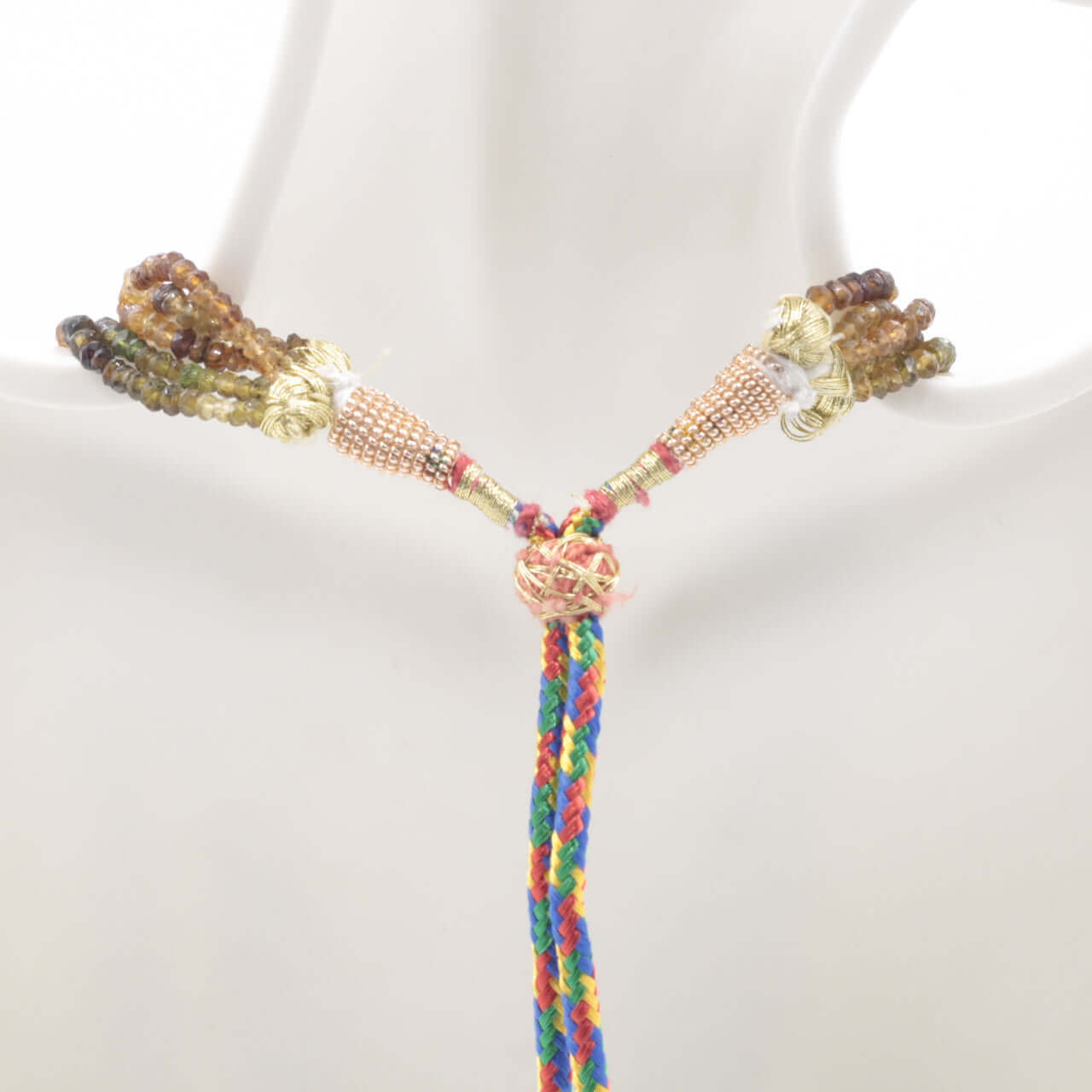 Natural Multi - Color Tourmaline Necklace - Taj Mahal Gems