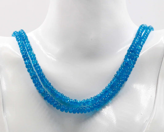 Natural Neon Apatite Bead Strands - Taj Mahal Gems