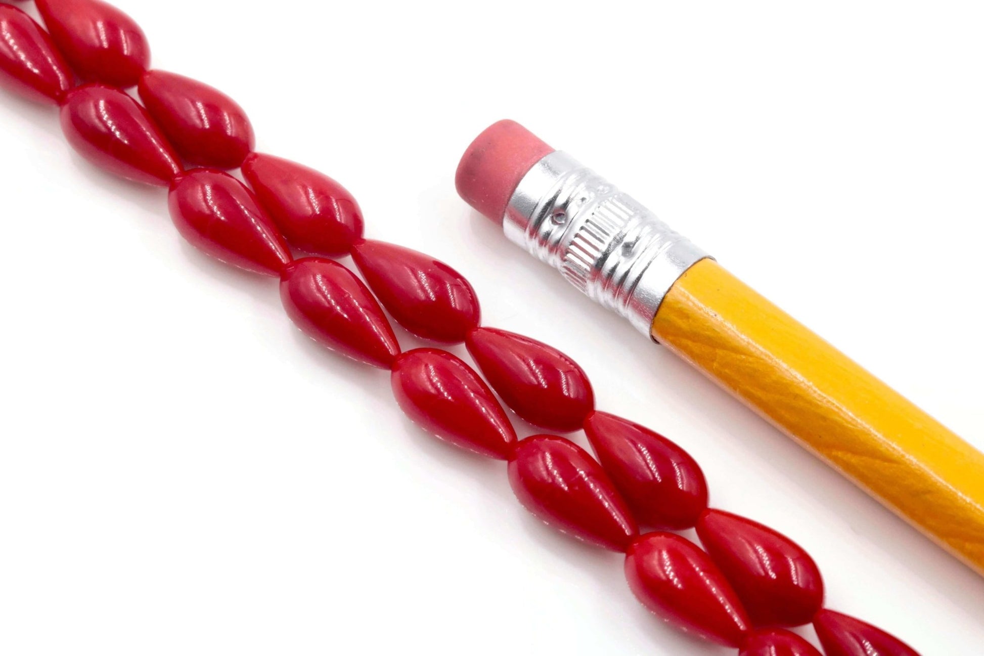 Natural Red Coral Beads Strand - Taj Mahal Gems