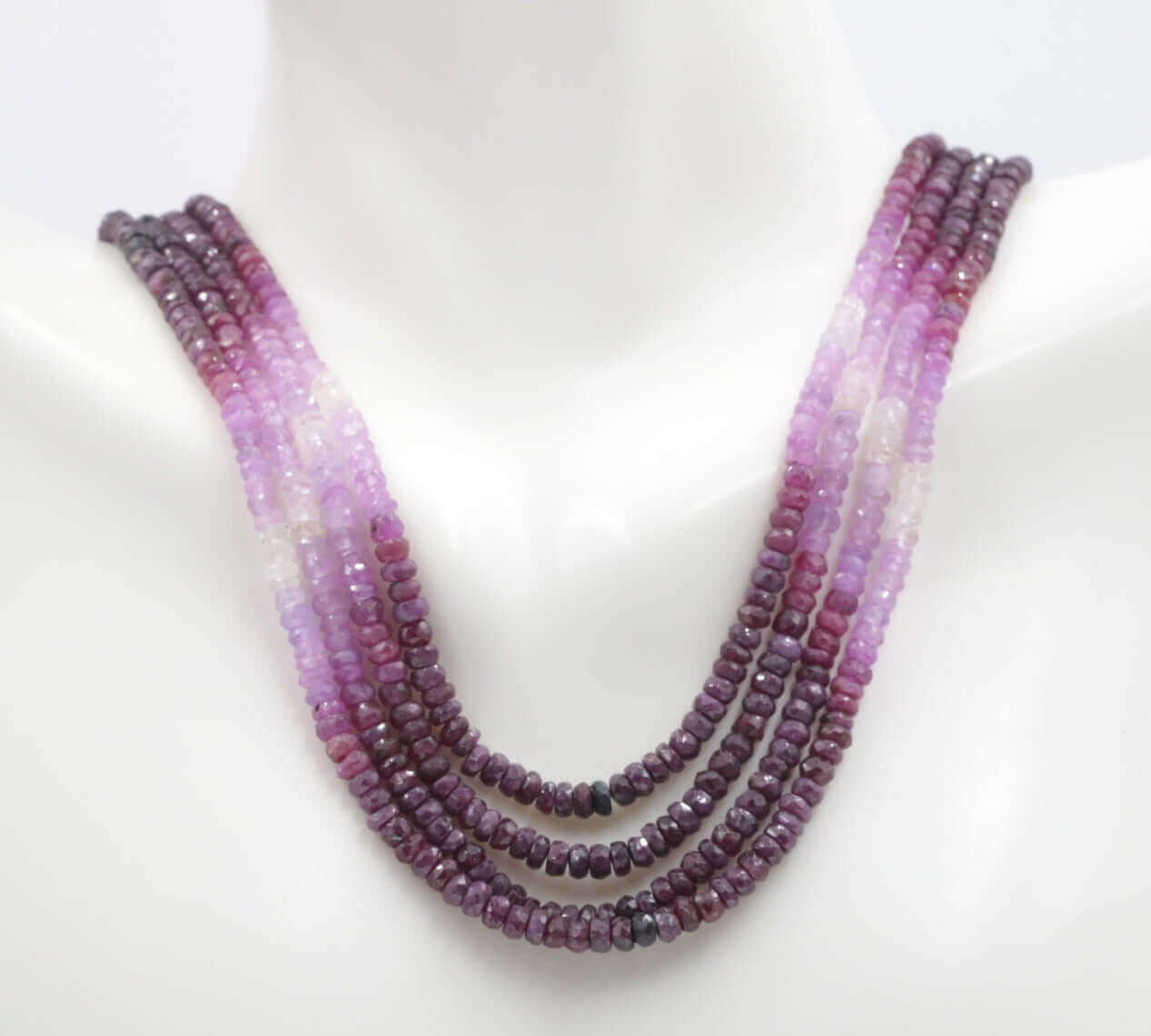 Natural Red Ruby Necklace - Taj Mahal Gems
