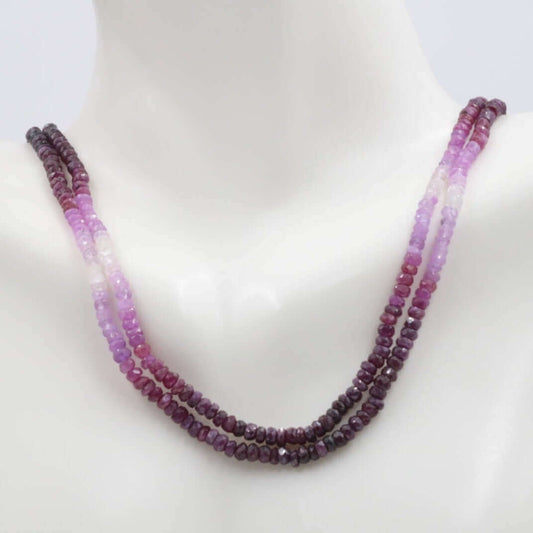 Natural Red Ruby Necklace - Taj Mahal Gems