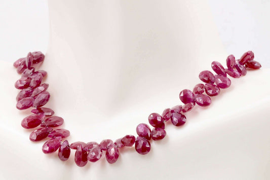Natural Ruby Beads Strand - Taj Mahal Gems