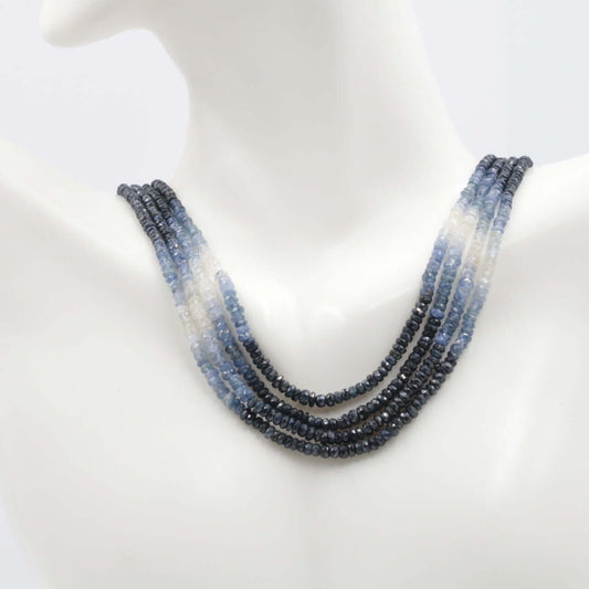 Natural Sapphire Beaded Necklace - Taj Mahal Gems