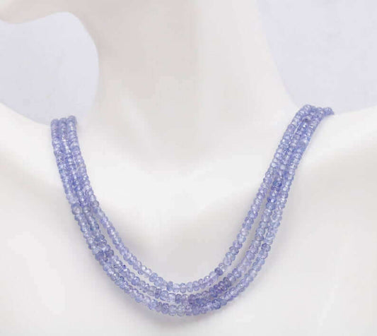 Natural Tanzanite Gemstone Necklace - Taj Mahal Gems