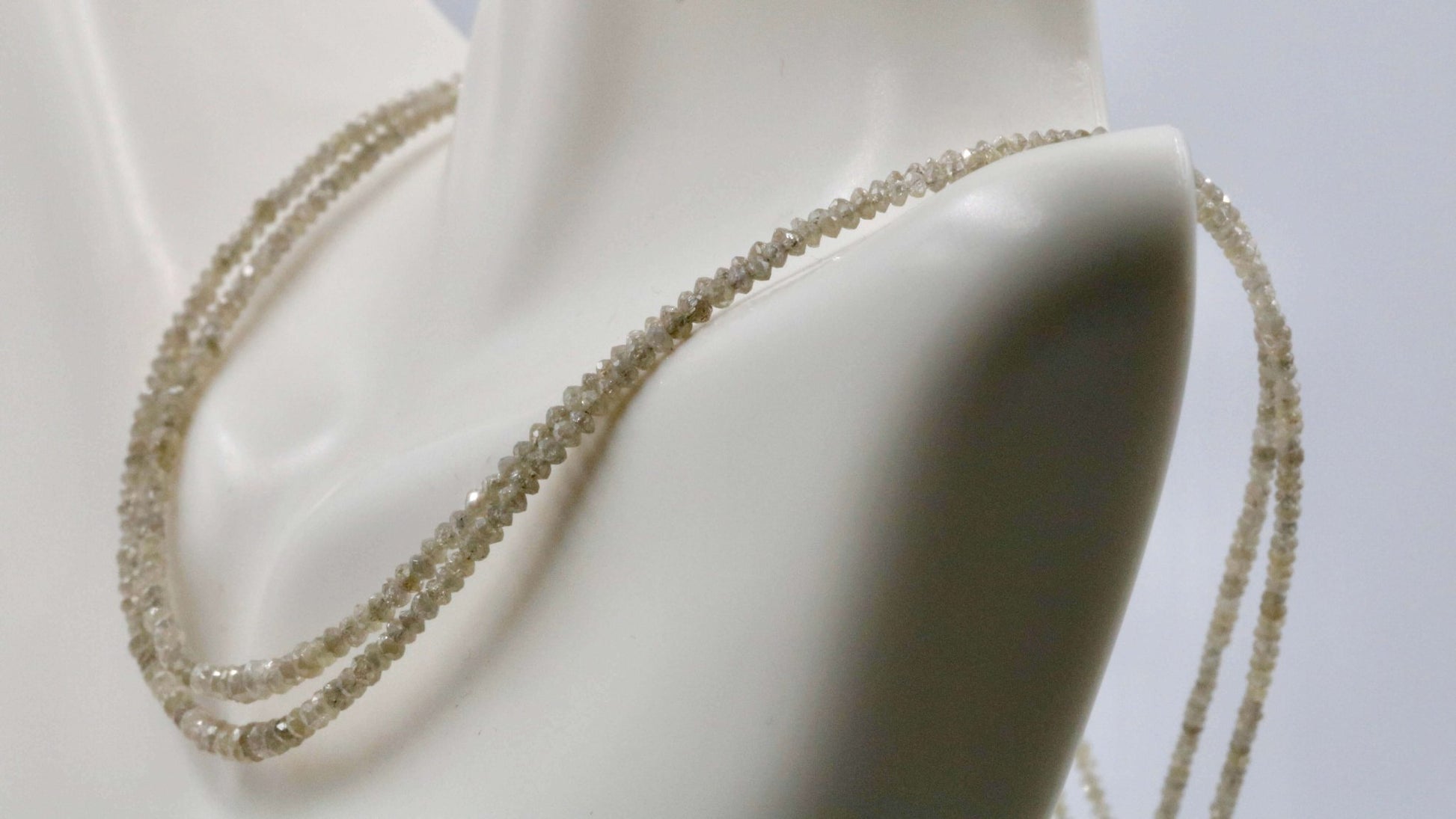 Natural White Diamond Strand - Taj Mahal Gems