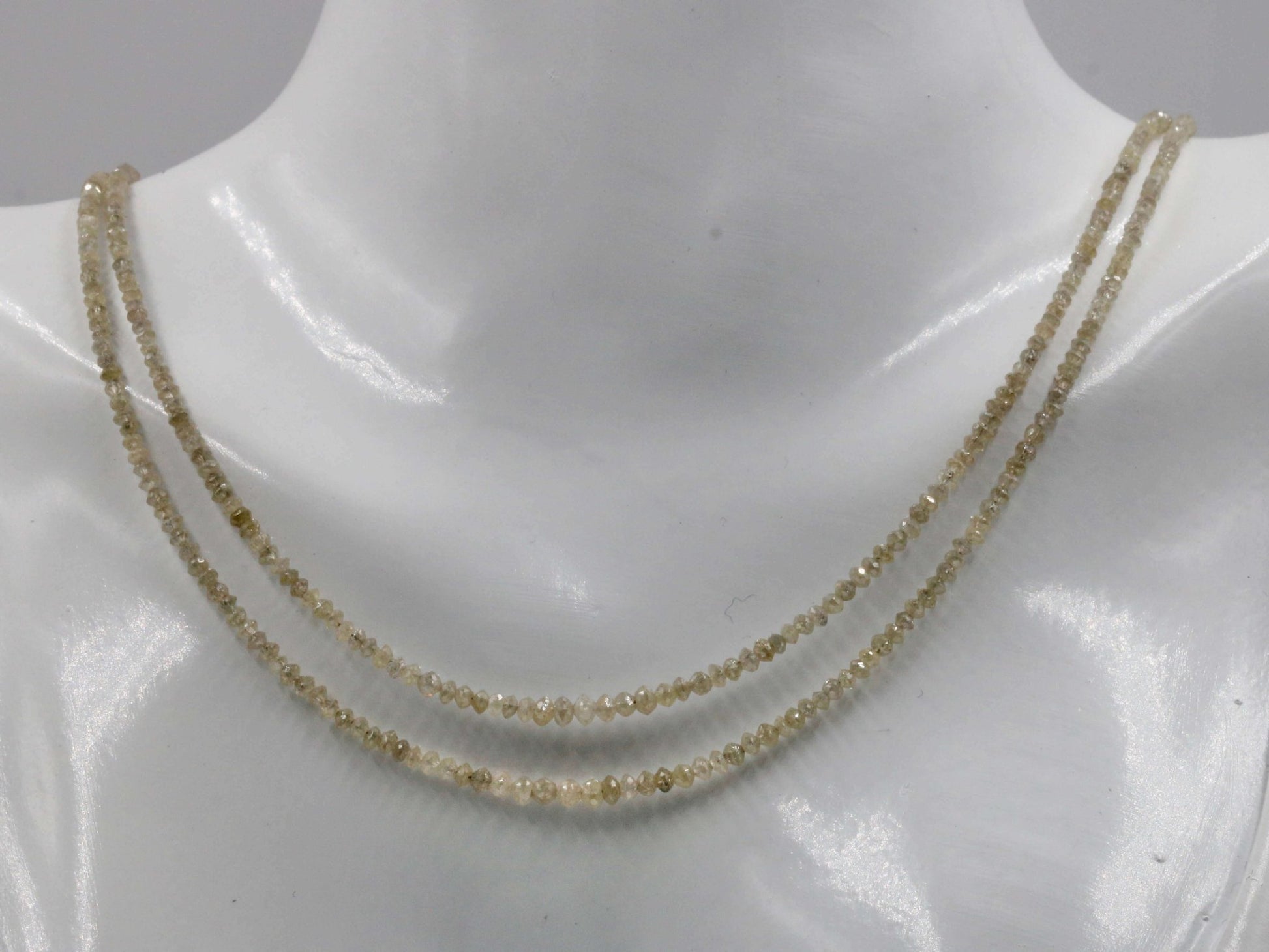 Natural White Diamond Strand - Taj Mahal Gems