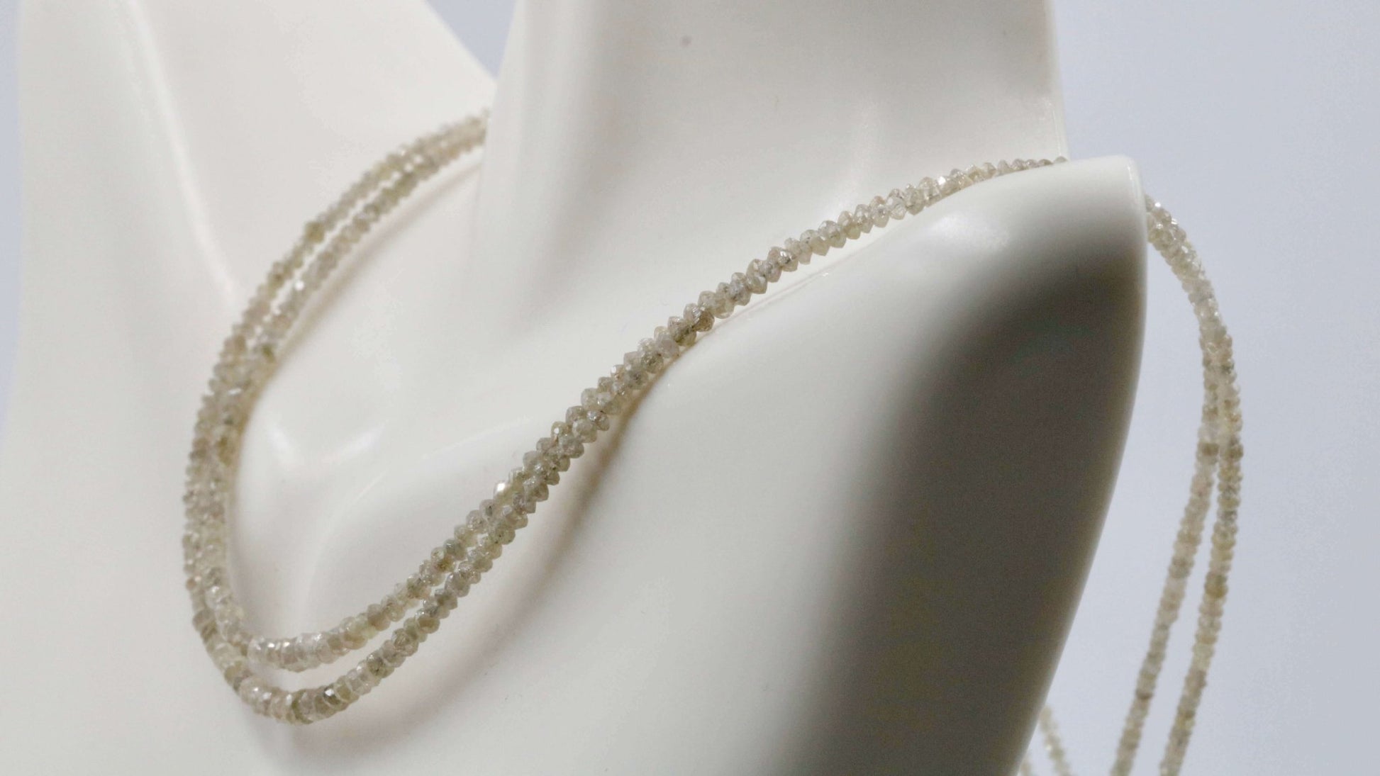 Natural White Diamond Strand - Taj Mahal Gems