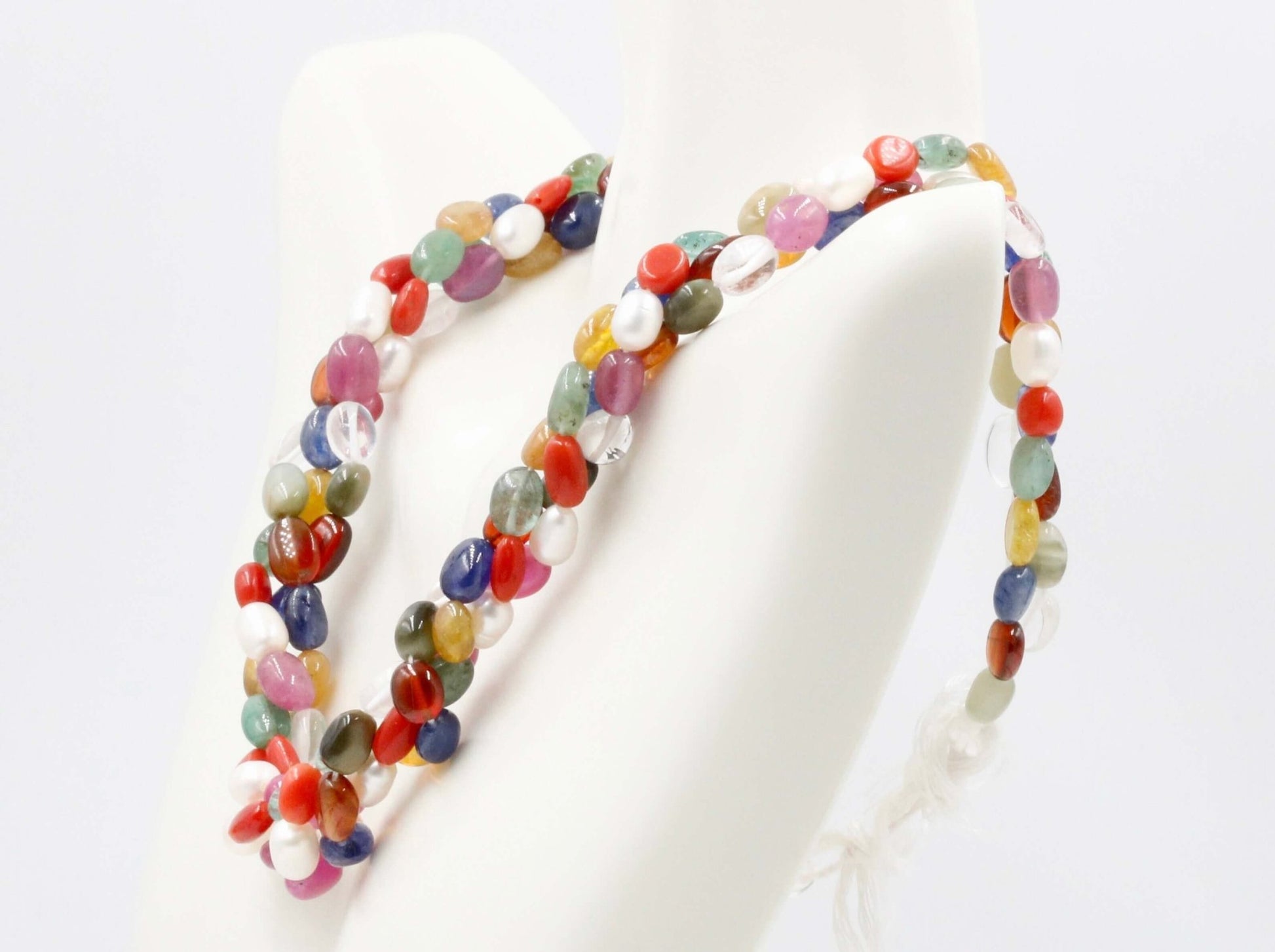Navrathna Beaded Strand - Taj Mahal Gems