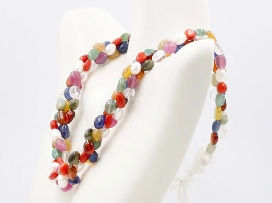 Navrathna Beaded Strand - Taj Mahal Gems